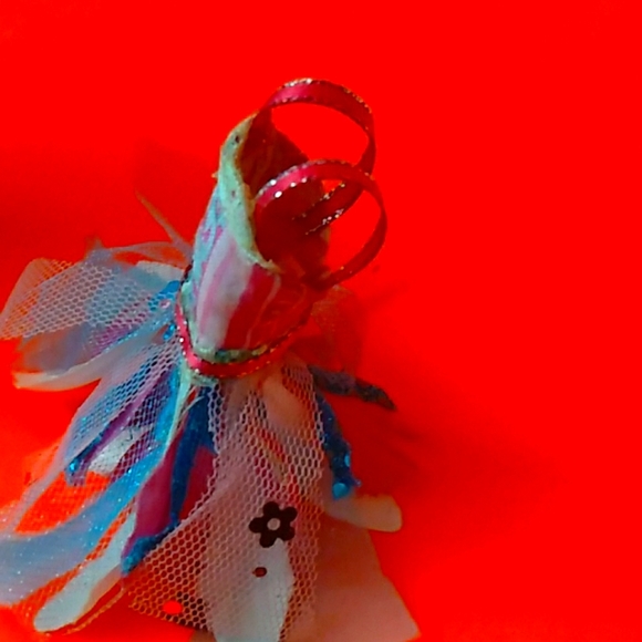 Handmade beautifully detailed fairy dress 4" custom fabrics available. - Picture 2 of 3